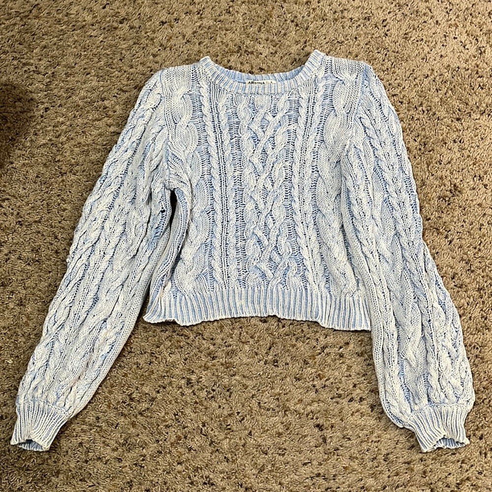 Arizona Jean Company | Sweater | Baby blue | Knitted | Cropped|